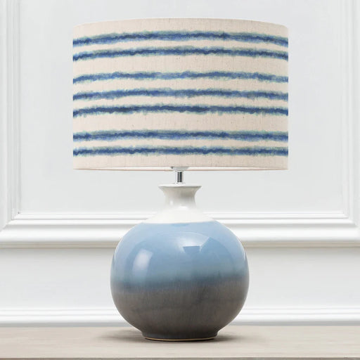 Contemporary Merella Eva & Neso Complete Table Lamp in Vibrant Sky/Cobalt- 70cm