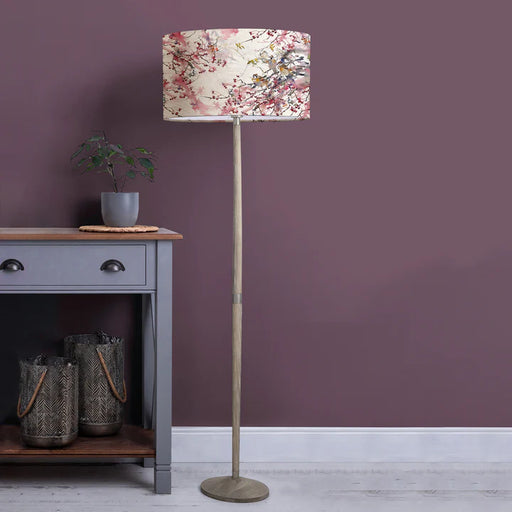 Brushwood Eva & Solensis Complete Floor Lamp Grey/Blossom