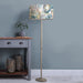 Fox And Hare Eva & Solensis Complete Floor Lamp Grey/Linen