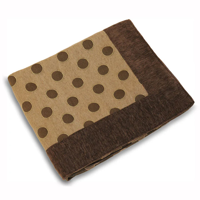 Luna Jacquard Throw, Brown, Mocha