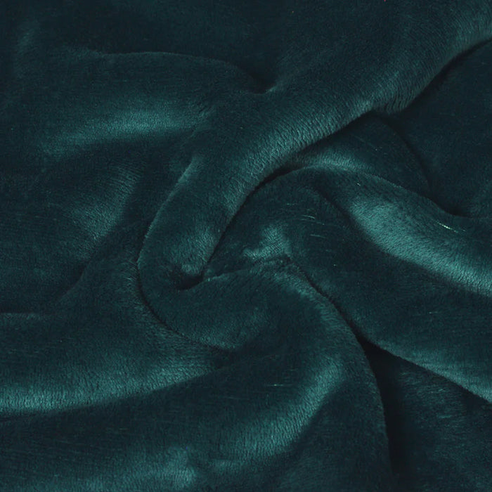 Lux Sherpa Fleece Throw, Plain, Blue, Teal