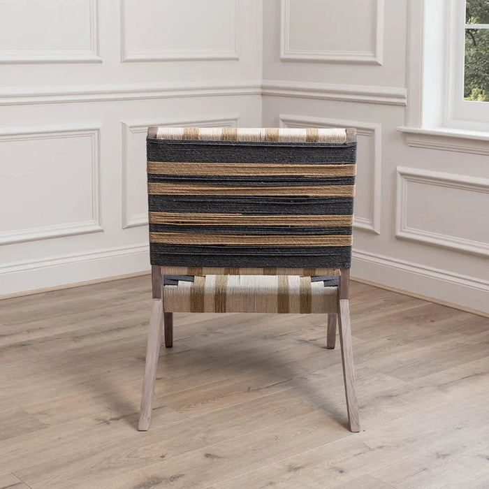 Manali Mango Wood Chair in Greywash - 84cm