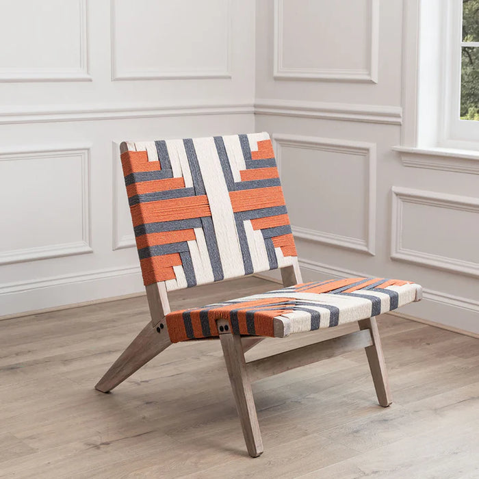 Manali Mango Wood Chair in Orange - 84cm