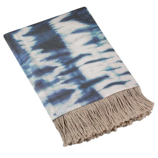 Marlo Throw, Print, Blue, Cobalt