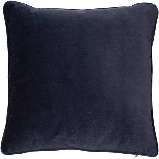 Malini Large Luxe Navy Velvet Cushion – 50x50cm