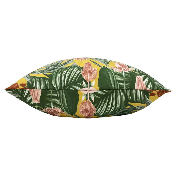 Waterproof Outdoor Cushion, Medinilla Design, Mustard, Sage