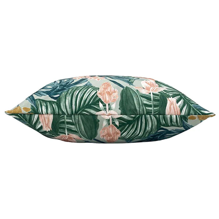 Waterproof Outdoor Cushion, Medinilla Design, Mustard, Sage