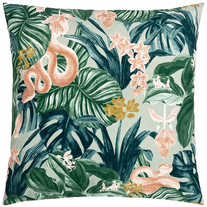 Waterproof Outdoor Cushion, Medinilla Design, Mustard, Sage