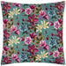 Waterproof Outdoor Cushion, Midnight Garden Bee Design, Teal