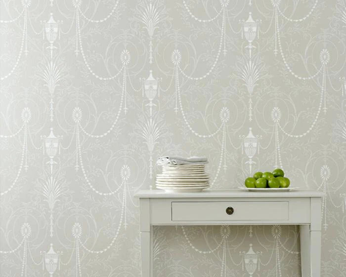 Little Greene Wallpaper - Marlborough Paris Grey