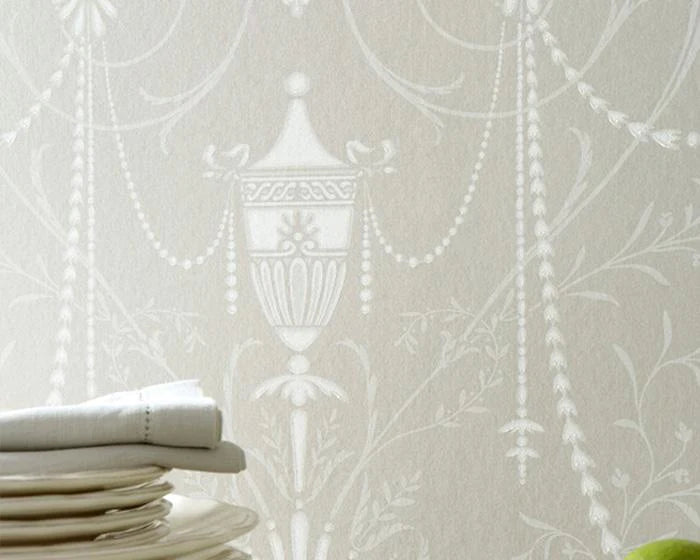 Little Greene Wallpaper - Marlborough Paris Grey