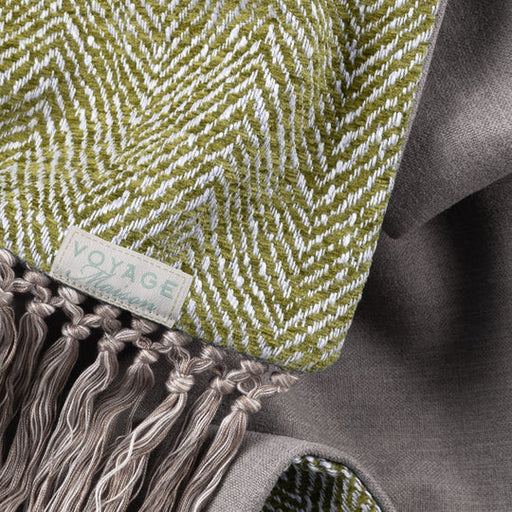 Oryx Woven Throw, Textured, Green, Meadow