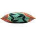 Waterproof Outdoor Cushion, Papaya Design, Aqua