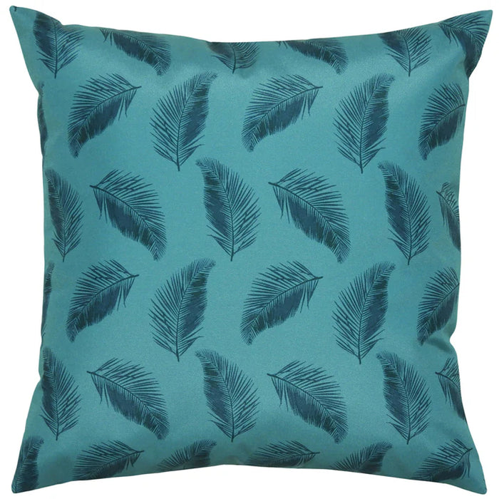 Waterproof Outdoor Cushion, Parrots Design, Multi, Teal