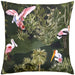 Waterproof Outdoor Cushion, Platalea Design, Blush, Bottle Green