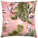 Waterproof Outdoor Cushion, Platalea Design, Blush, Bottle Green