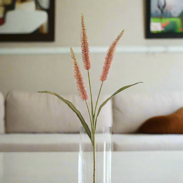 Artificial Pink Pennisetum Spray - 90 cm