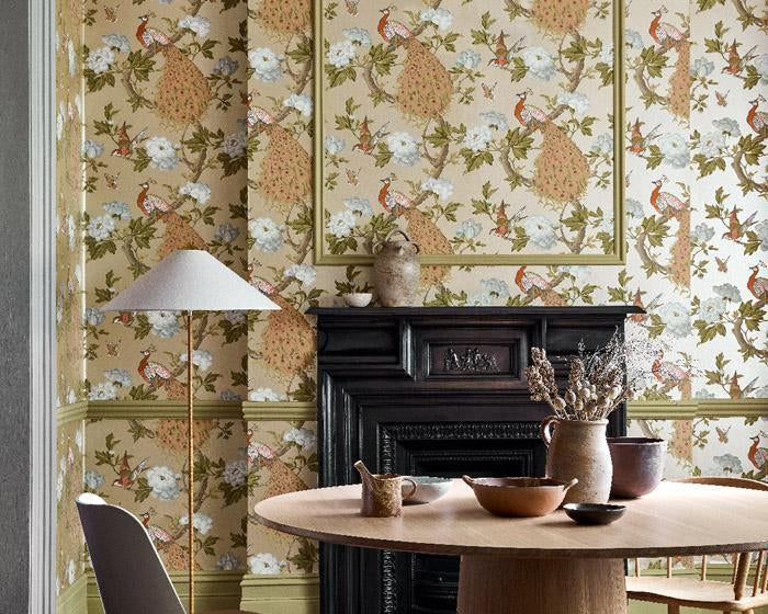 Little Greene Wallpaper - Pavona Pearle