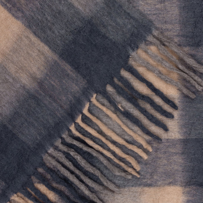 Rayston Throw, Stripe, Flint Black