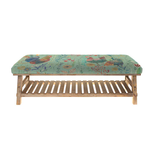 Bilbury Flock Rupert Bench - Robins Egg - 48cm