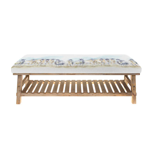 Come By Rupert Cotton-Linen Storage Bench - 48cm