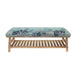 Coralie Cotton-Linen Blend Storage Bench in Meadow - 48cm