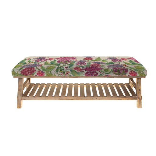 Fairytale Bristles Rupert Cotton-Linen Storage Bench - Damson - 48cm