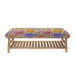 Idalia Rupert Cotton-Linen Bench - Fuchsia - 48cm