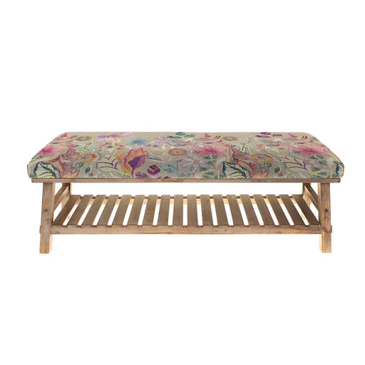 Primrose Rupert Cotton-Linen Bench - Haze - 48cm