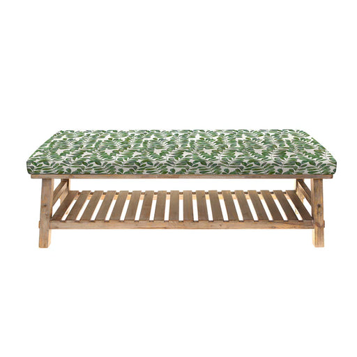 Rowan Rupert Cotton-Linen Storage Bench - Apple - 48cm