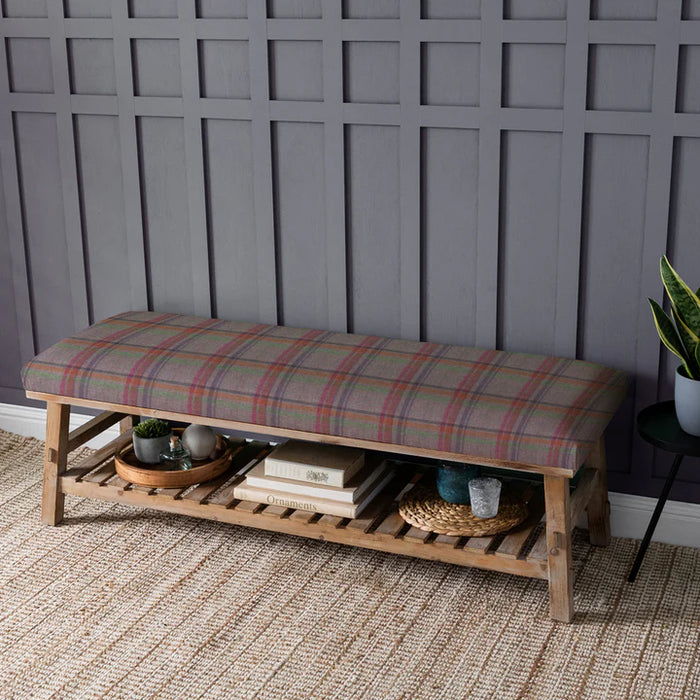 Tavistock Rupert Wool Storage Bench - Loganberry - 48cm