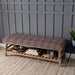 Tavistock Rupert Wool Storage Bench - Loganberry - 48cm