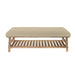 Tivoli Rupert Caramel Linen Storage Bench - 48cm