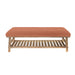 Tivoli Rupert Polyester-Viscose-Linen Storage Bench in Rust - 48cm