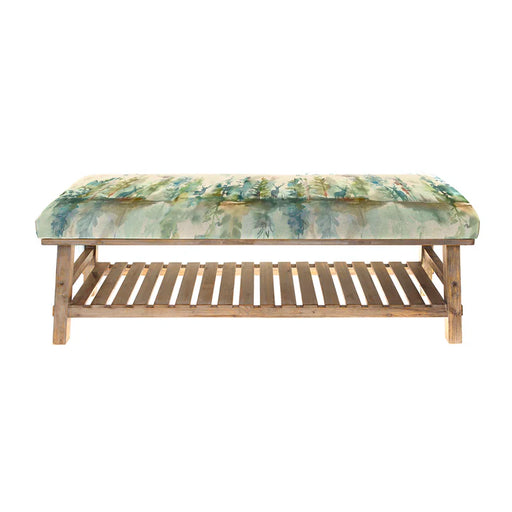 Wilderness Rupert Cotton-Linen Storage Bench - 48cm