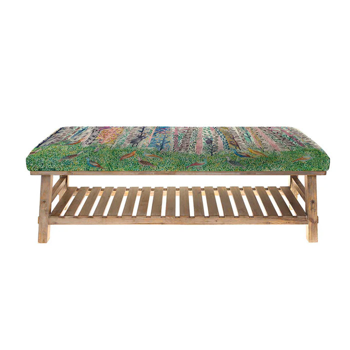 Whimsical Tale Rupert Cotton-Linen Storage Bench - Dawn - 48cm