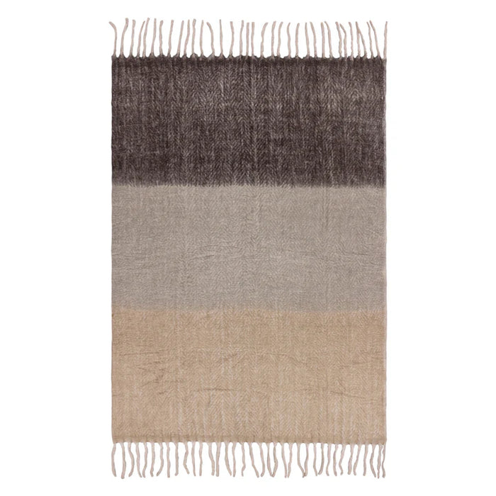 Rawton Ombre Throw, Textured, Flint, Black ( Due Back In  07/04/2025 )