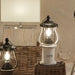 Rustic White Lantern Table Lamp