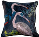 Malini Mystique Teal Cushion with Colourful Crane Print - 45x45cm