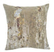 Malini Torcello Gold Velvet Cushion with Flock and Foil Design – 43x43cm