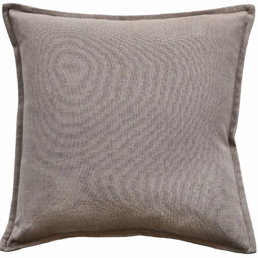 Malini Tia Taupe Cushion with Poly Linen Mix and Flange Edges – 45x45cm