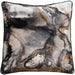 Malini Utopia Grey Cushion with Rajan Seth Gold Foil Print - 45x45cm