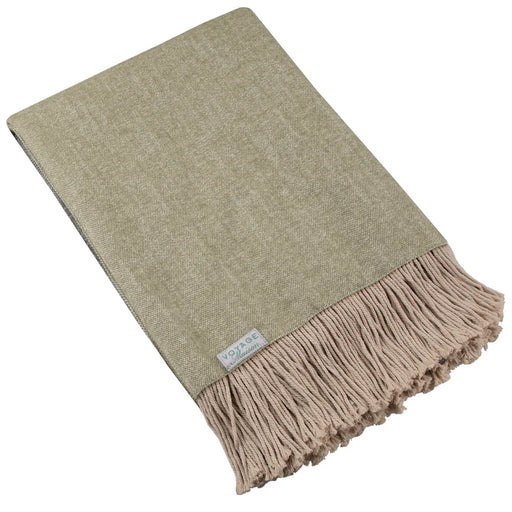 Selkirk Woven Throw, Plain, Green, Celery