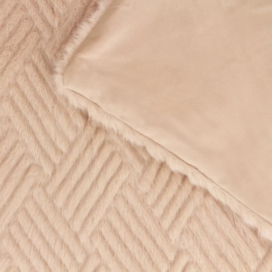 Sonnet Throw, Textured, Beige, Brulee