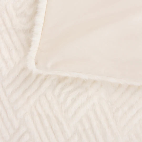 Sonnet Throw, Textured, Cream, Ecru