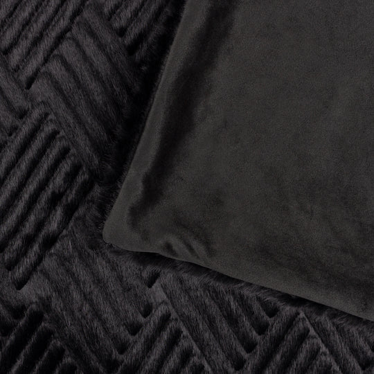 Sonnet Throw, Textured, Black, Jet