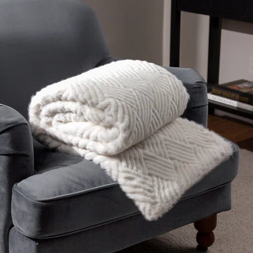 Sonnet Throw, Textured, White