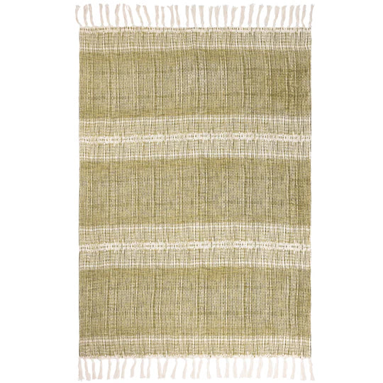 Sono Ink Throw, Stripe, Green, Olive