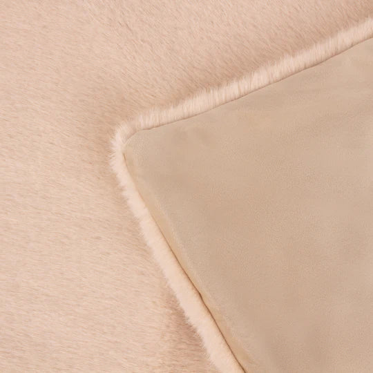 Stanza Throw, Plain, Beige, Brulee