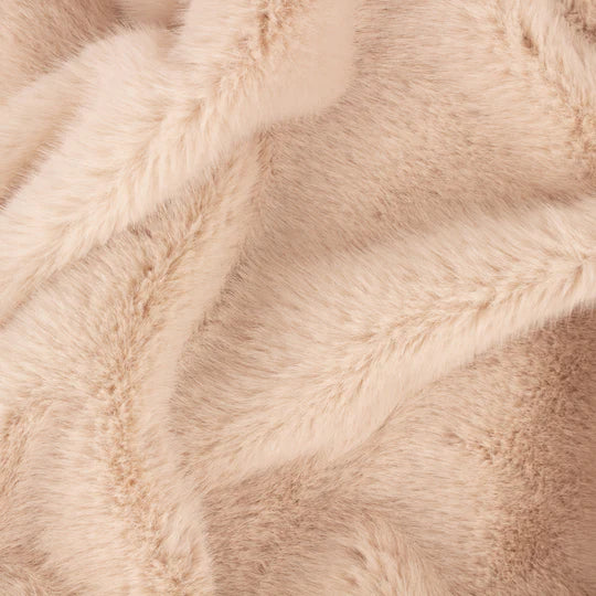 Stanza Throw, Plain, Beige, Brulee